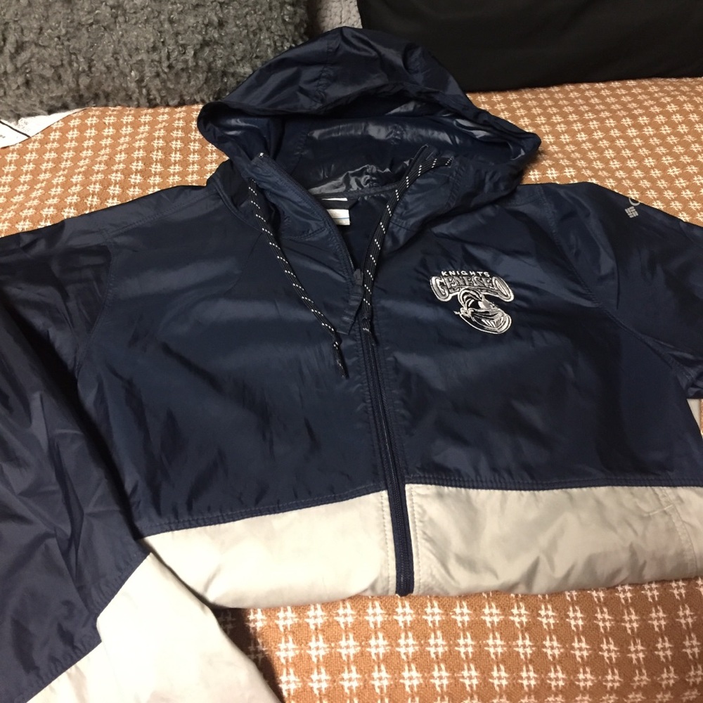 Columbia SUNY geneseo rain jacket
